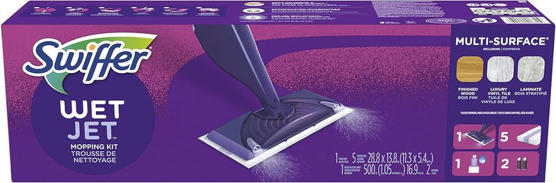 Swiffer WetJet Mopping Kit 46" - Purple - Image 1