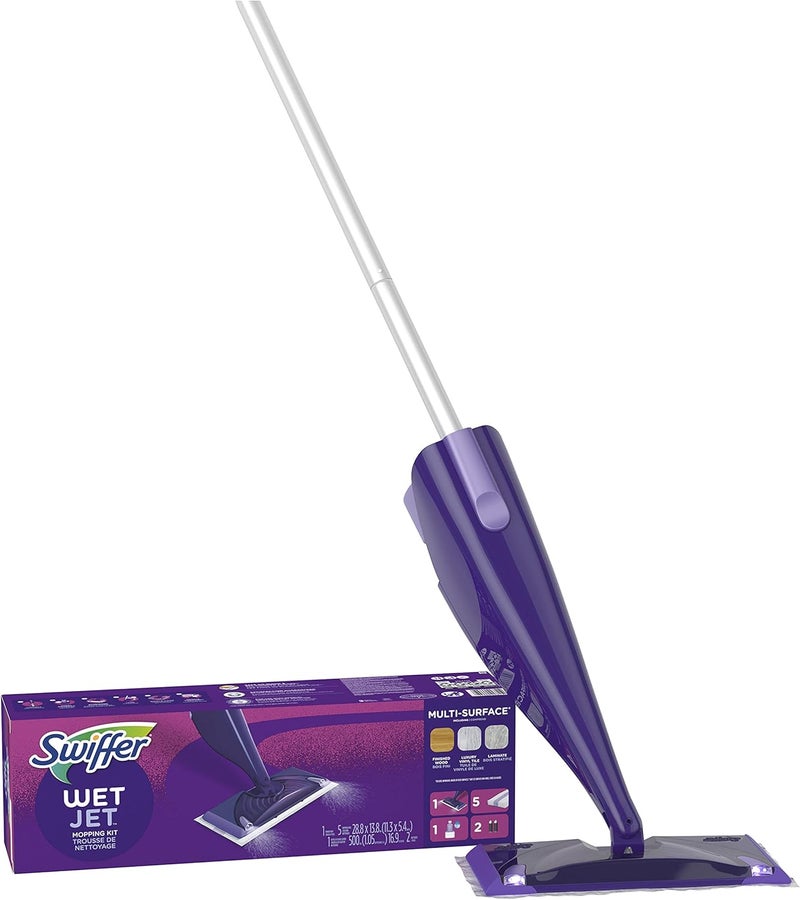 Swiffer WetJet Mopping Kit 46" - Purple - Image 4