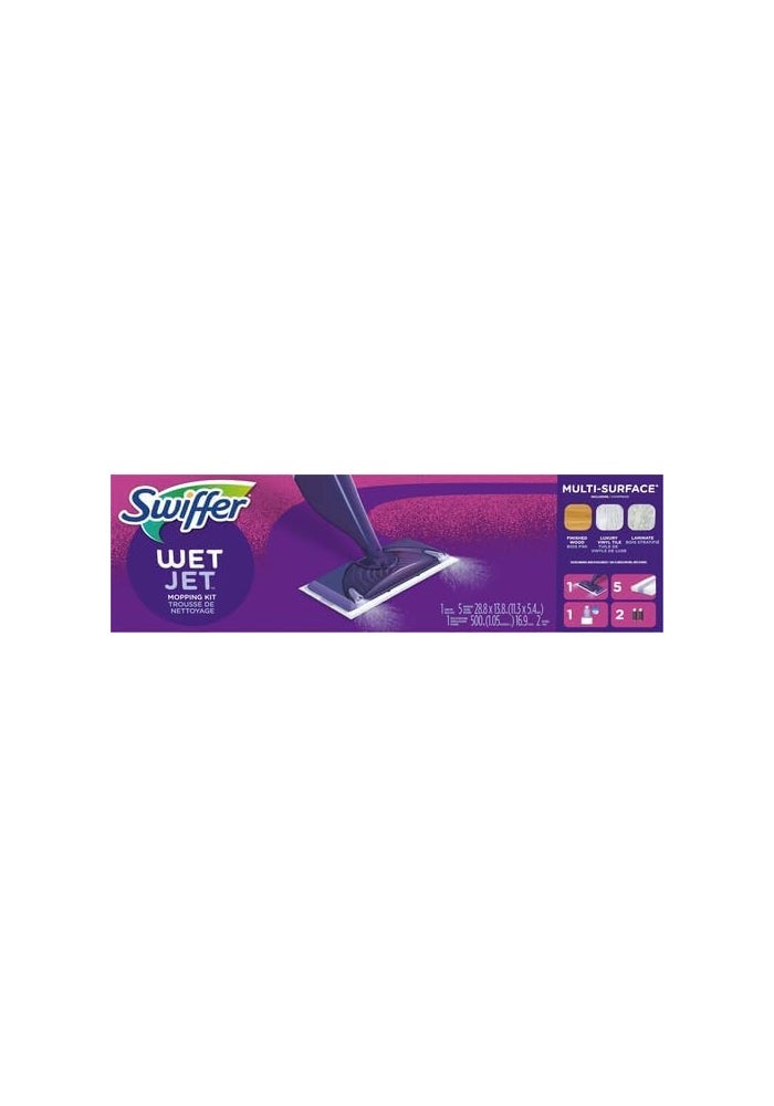 Swiffer WetJet Mopping Kit 46" - Purple - Image 2