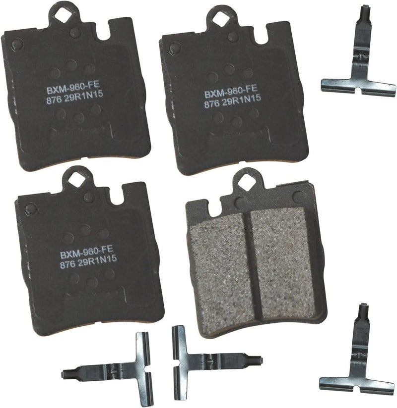 Bendix Premium SBM876 Semi-Metallic Rear Brake Pads for Select Models Mercedes-Benz C32 AMG,C200,C230,C240,C280,C320,C350,CL230,CLK280,CLK320,CLK350,CLK430,E280,E320,E420,E430,SLK200,SLK350 - Image 1