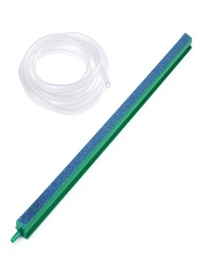 Saim 16 inch Aquarium Air Stone Bar, Bubbles Release Oxygen Diffuser Bar, Fish Tank Mineral Air Bubble Air Stone Bar (Green - Blue) with 20ft Clear Airline Tubing - Image 1