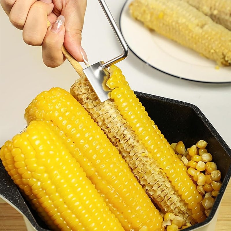 Fauppt Corn Peeler Corn Peeler for Corn on The Cob,2024 Upgrade Corn Cob Stripper Cutter Remover Kitchen Indoor,Corn Peeler on The Cob Holders for Women Home Dining Enthusiasts Gadget (1 pack) - Image 5