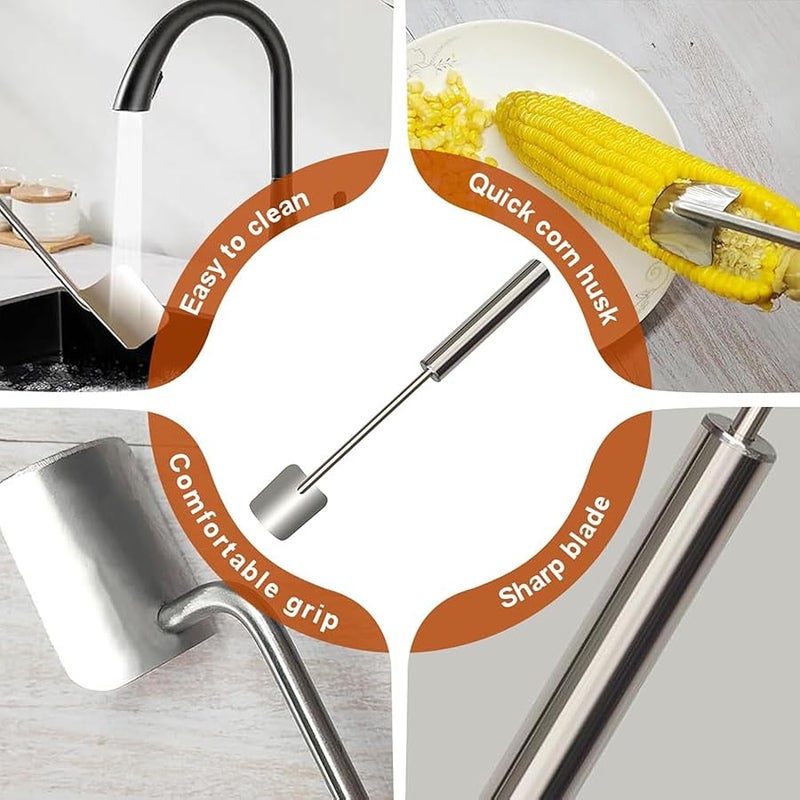 Fauppt Corn Peeler Corn Peeler for Corn on The Cob,2024 Upgrade Corn Cob Stripper Cutter Remover Kitchen Indoor,Corn Peeler on The Cob Holders for Women Home Dining Enthusiasts Gadget (1 pack) - Image 3