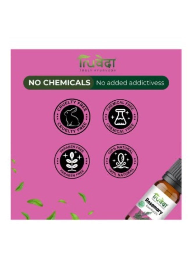 Truveda Rosemary Essential Oil For Hair and Skin - 15ml - Image 4