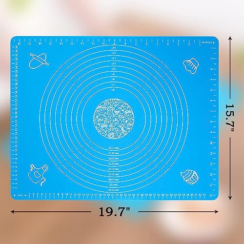 Casa Azul Silicone Roti Mat for Kitchen | 100% Food-Grade Chapati Rolling Mat - BPA Free Non-Stick 50 * 40 cm Chapati Mat, Anti-Slip Baking Mat, Stretchable Silicon Mat Ideal for Baking and Cooking - Image 3