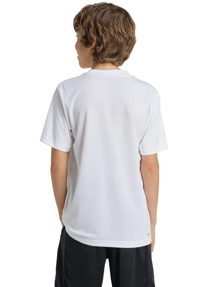 Adidas Train Essentials Logo Regular Fit T-Shirt Junior