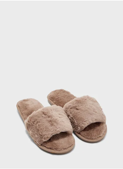 Ginger Plush Slippers