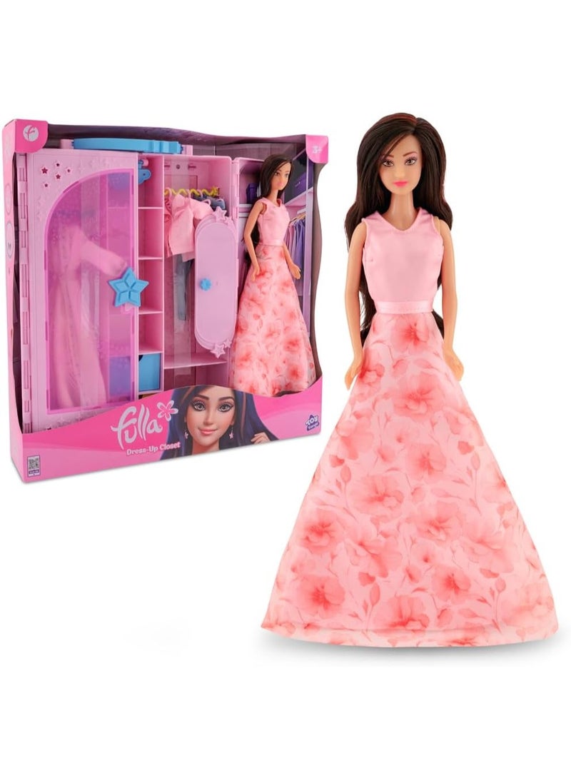 Fulla Doll with Dress-Up Closet, Mix-and-Match Outfits, Storage Compartments Pretend Play Fashion Wardrobe for Girls- Inspires Creativity and Storytelling for Kids Age 3+ - Image 4