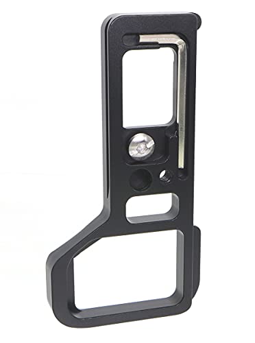 HITHUT Hand Grip Extension Quick Release Metal Base Plate Compatible with Sony A7IV A7RIV A9II Camera with 1/4" Screw and Hex Wrench Black - Image 3
