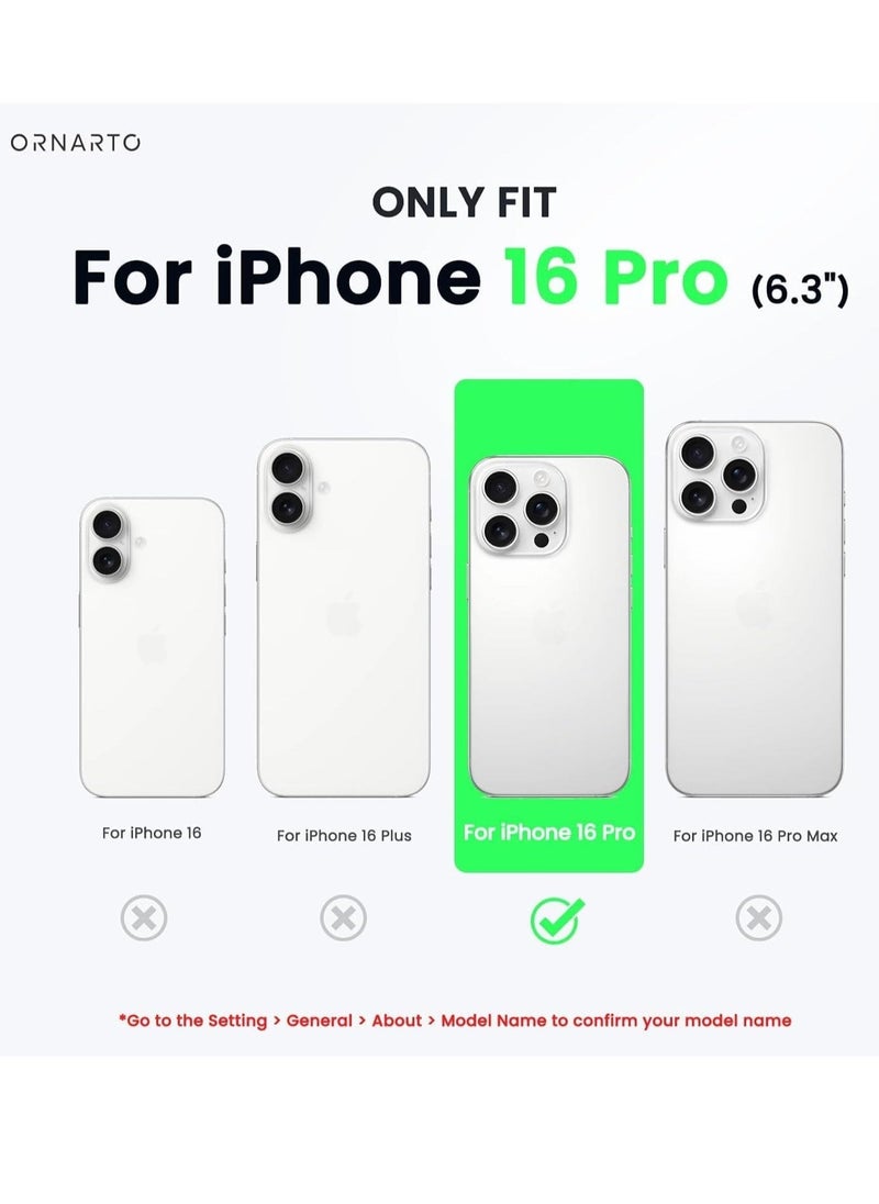 JAJEEK Premium Soft Liquid Silicone Case for iPhone 16 Pro – Silky Soft Touch Full-Body Protective Bumper (White) - Image 2