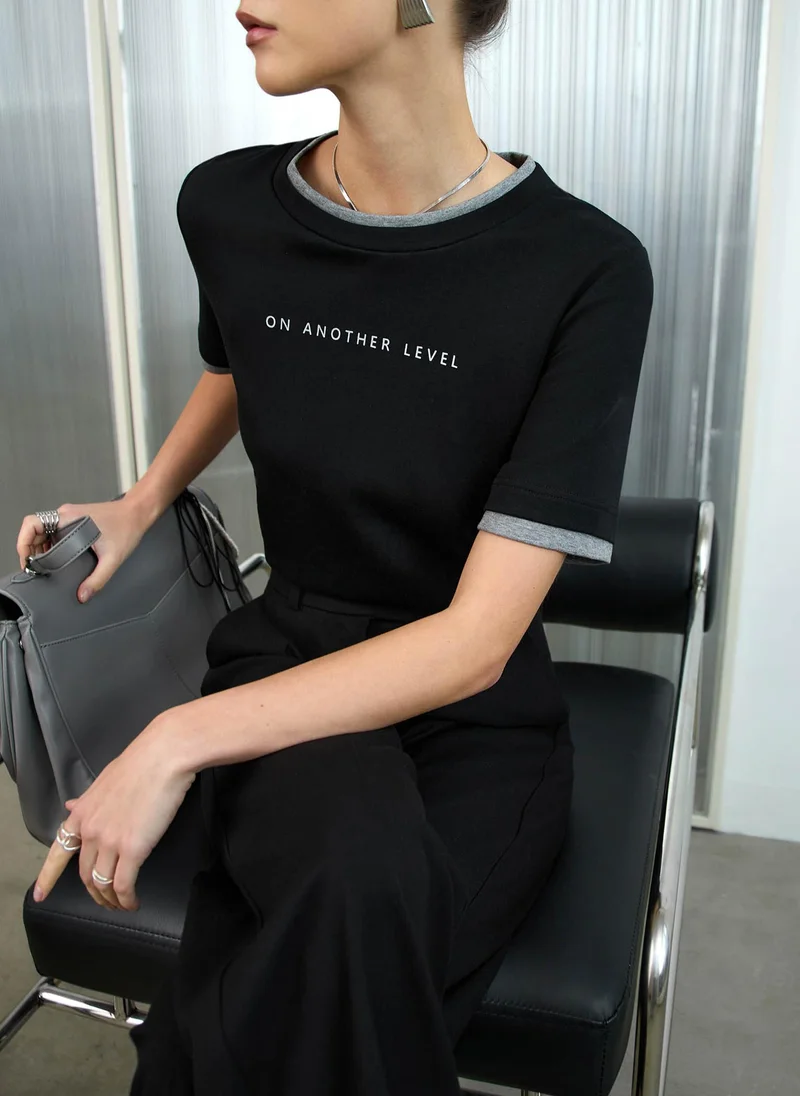 Lichi T-shirt with lettering