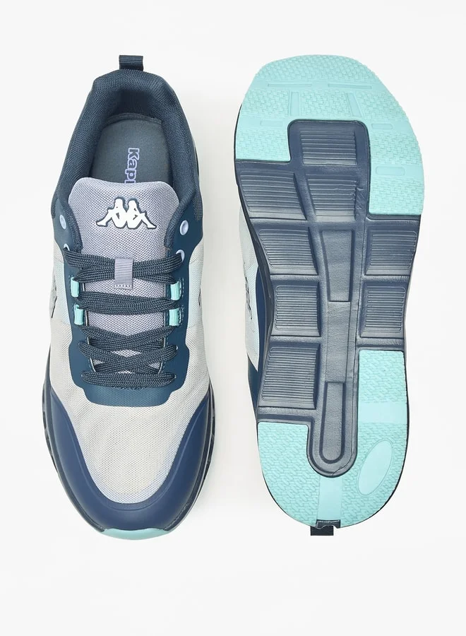 Kappa Men's Mesh Textured Walking Shoes with Lace-Up Closure