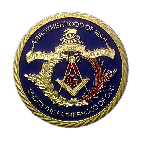 Woerda Masonic Challenge Coin for Freemasons Coin 3D Design with case - Image 5