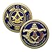 Woerda Masonic Challenge Coin for Freemasons Coin 3D Design with case - Image 2