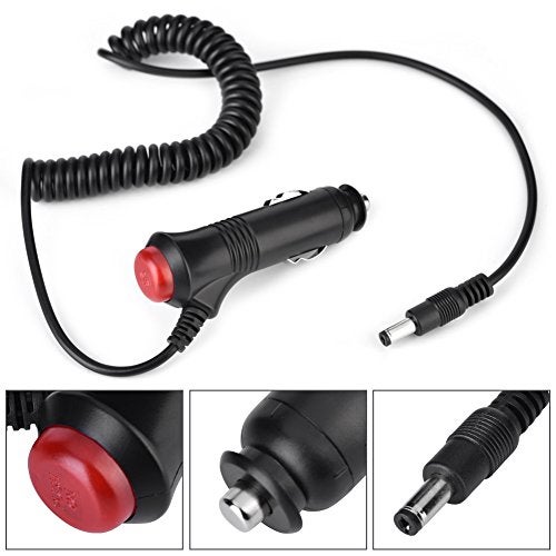 ZJchao Cigarette Lighter Cable, Car Charger, 2M 12V Car Cigarette Lighter Power Supply to 5.5 x 2.5mm DC Male Plug Spring Adapter Cable Cigarette Lighter Power Supply Adapter Charger Cable - Image 2