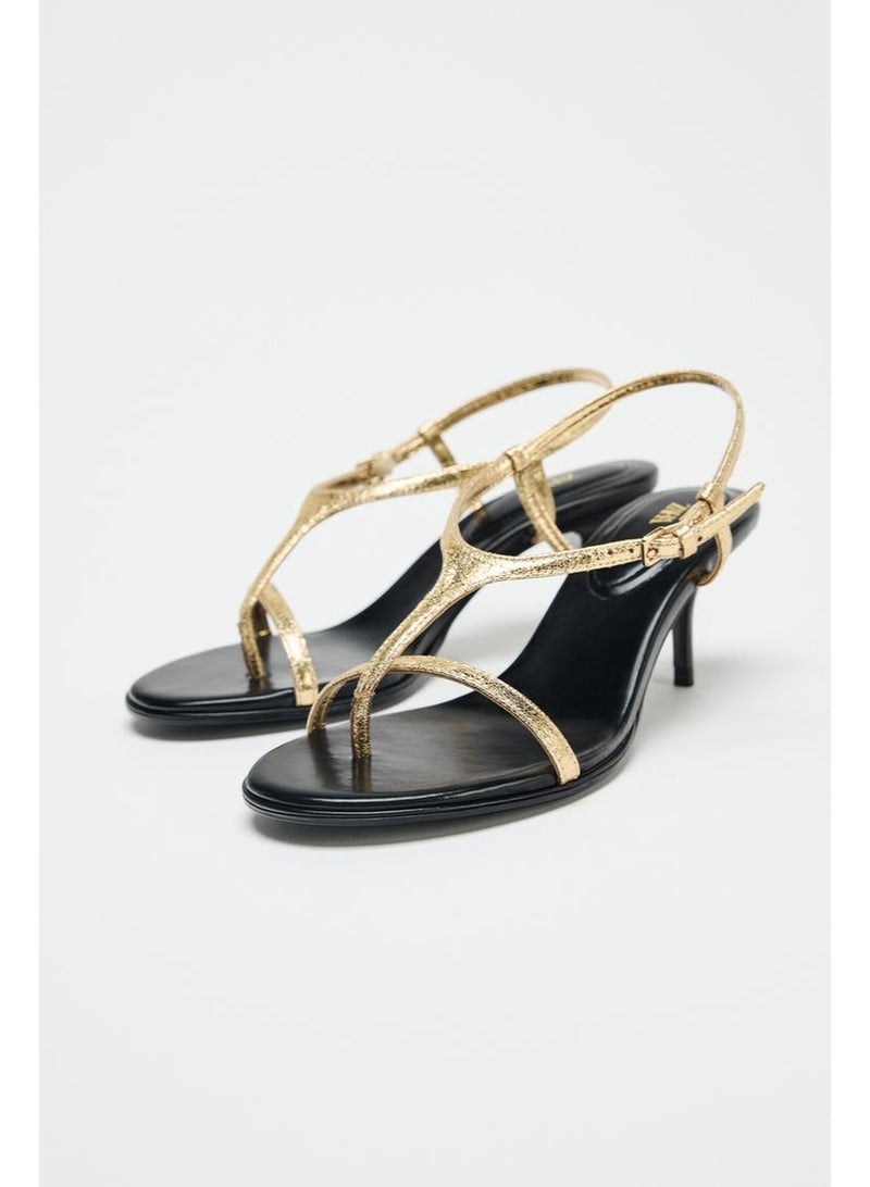 زارا صندل معدني رفيع - Image 2