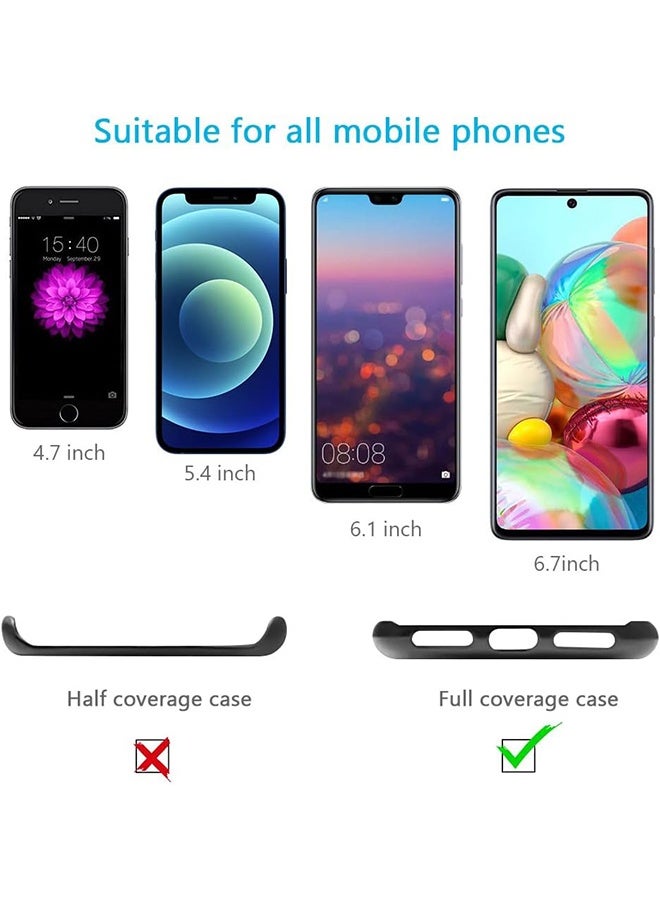 2 pcs Phone Lanyard, Universal Crossbody Cell Phone Lanyards, Multifunctional Nylon Patch Adjustable Shoulder Neck Strap Compatible with Most Smartphones(Black) - Image 4