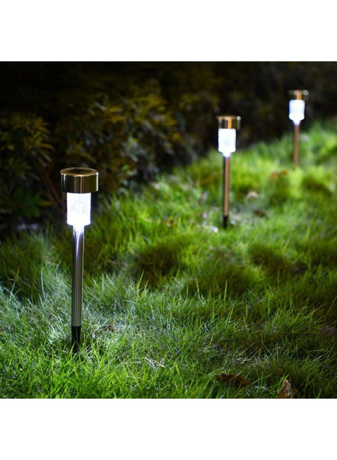 NIBEMINENT 12-Pieces Elegant Designed Weatherproof Energy Saving Solar Path Outdoor Garden LED Light White - Image 3