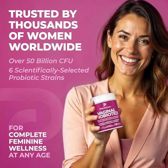 PharmaSupps Women’s Probiotic for Vaginal Health | 50 Billion CFU with Probiotics, Prebiotic, Postbiotics & Cranberry for pH Balance, UTI Support, Yeast, Gut Health, Odor, Dryness & Feminine Comfort - Image 5