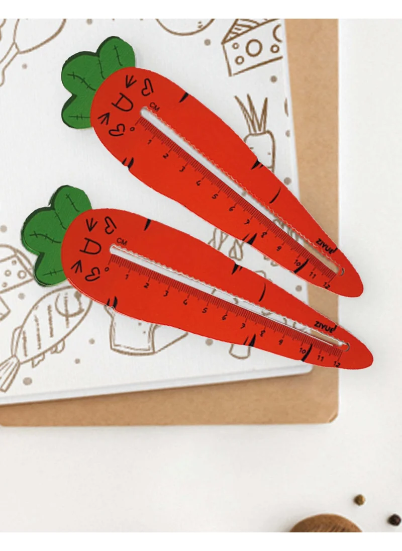 Kağıt Gemi Dükkan Carrot Wooden Ruler