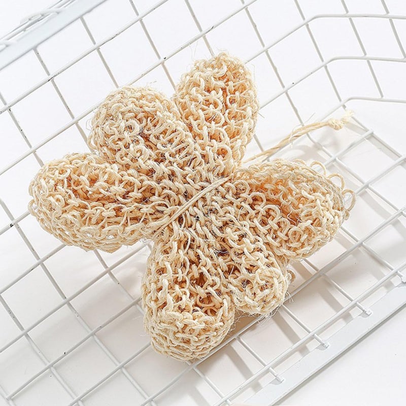 2pcs Sisal Shower Spheres Back Exfoliator Bath Scrubbers 12x7x3cm Natural Fiber Mesh Loofahs for Body Cleansing Bathroom Shower Supplies - Image 4