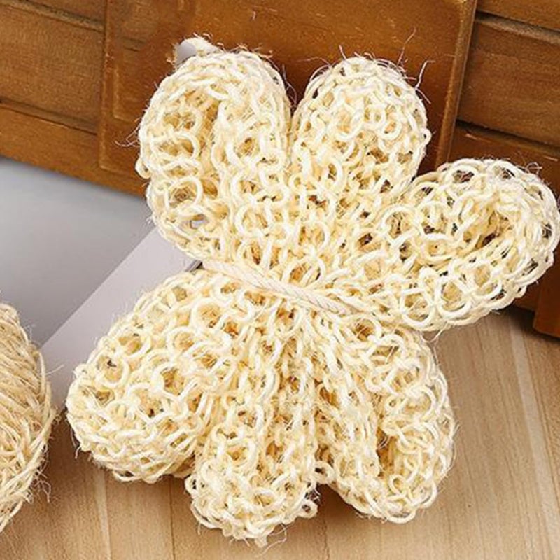 2pcs Sisal Shower Spheres Back Exfoliator Bath Scrubbers 12x7x3cm Natural Fiber Mesh Loofahs for Body Cleansing Bathroom Shower Supplies - Image 5