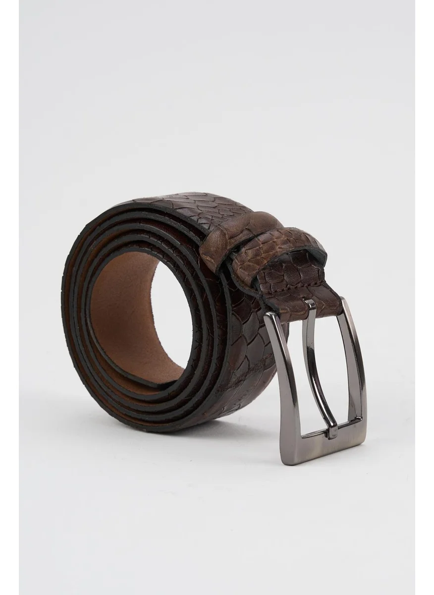 Alexander Gardi Alexandergardi Leather Detailed Textured Leather Belt (E24-BELT-20)