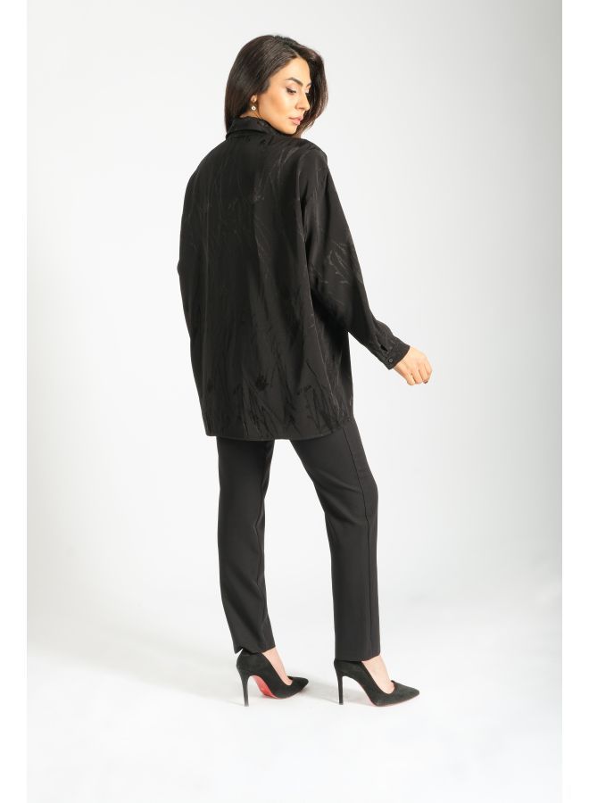 LONDONELLA Shirt With Button Placket - Black - 100142 - Image 2