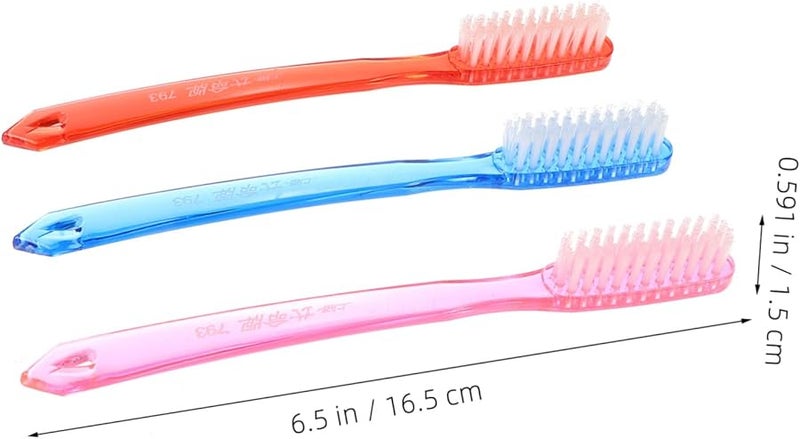 فرشاة أسنان ذات شعيرات صلبة للكبار 12 قطعة متوسطة الصلابة لإزالة البقع - Image 3