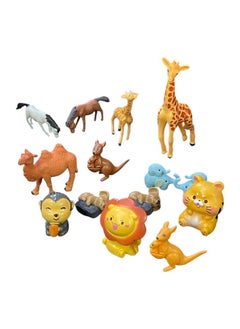 Krisah Krisah Pack of 14 Resin Miniature Animal Figurines for Garden, Terrarium, Doll Houses,Plants Decoration  - Image 5