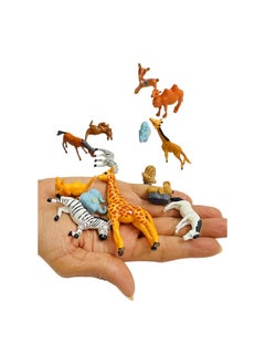 Krisah Krisah Pack of 14 Resin Miniature Animal Figurines for Garden, Terrarium, Doll Houses,Plants Decoration  - Image 3
