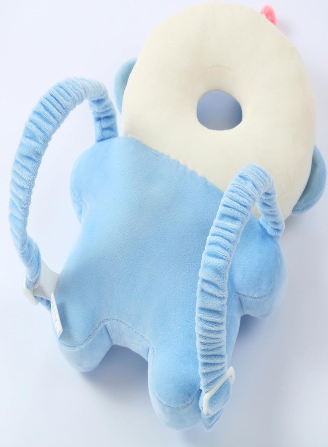 Feidoog Baby Head Protection Backpack with 3 Baby Knee Pads - Soft & Lightweight Head Protection for Walking and Crawling,Blue White Astronauts - Image 3