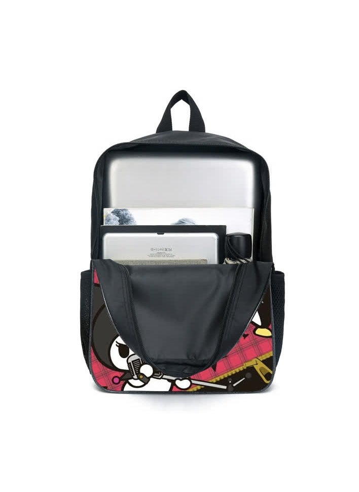 Generic New cartoon Kuromi three-piece set Yugui dog KT cartoon primary and secondary school student schoolbag children's backpack,D6 Kulomi three-piece set-09  - Image 5