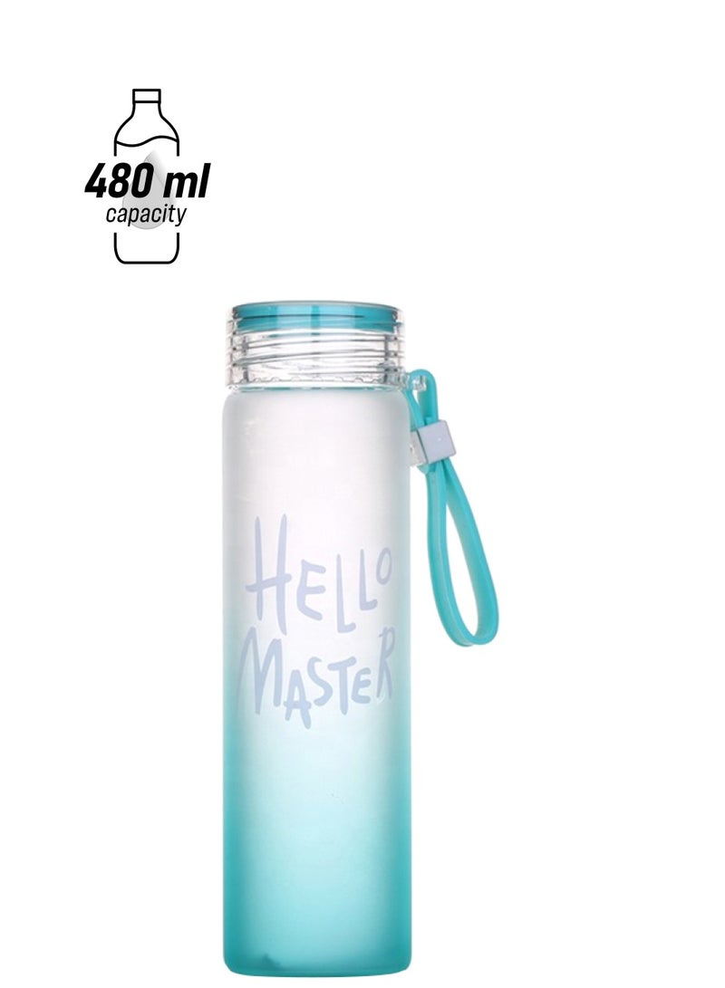 Borosilicate Water Bottle Sky Blue 22.4x6cm - Image 1