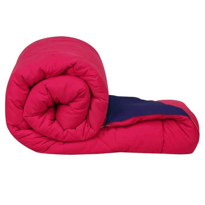 MICROFIBER 200TC COMFORTER DOUBLE_ PINK BLUE