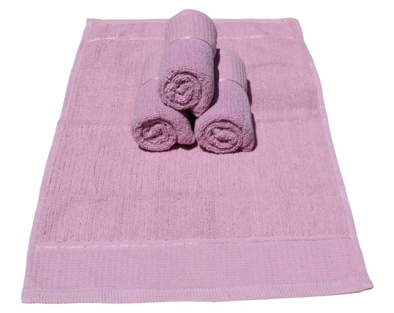 Solance Basic Cotton Hand Towel 450 GSM, Ultra Soft and Super Absorbent (Set of 4) Pink - Image 4