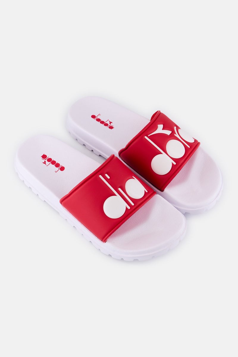 DIADORA Men Brand Logo Slip On Slippers, Slides - Image 2