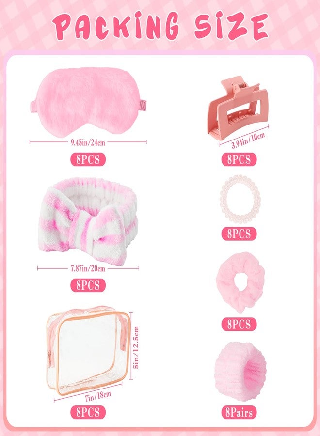 بيوتي مجموعة لوازم حفلات المبيت من بيوتي، 64 قطعة، تتضمن عصابات رأس، أقنعة للعين، ربطات شعر، أساور، مشابك شعر، وحقيبة أدوات تجميل. - Image 2