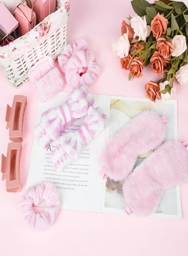 بيوتي مجموعة لوازم حفلات المبيت من بيوتي، 64 قطعة، تتضمن عصابات رأس، أقنعة للعين، ربطات شعر، أساور، مشابك شعر، وحقيبة أدوات تجميل. - Image 4