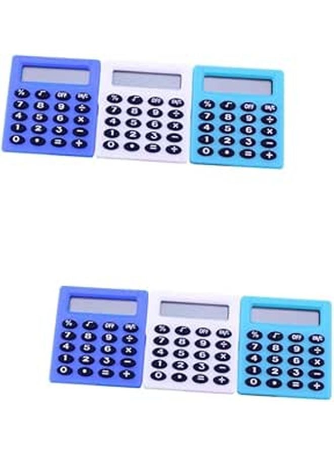 Mini Portable 6 Pack Student Calculator Lightweight for Exams Home School Office Use - Image 1