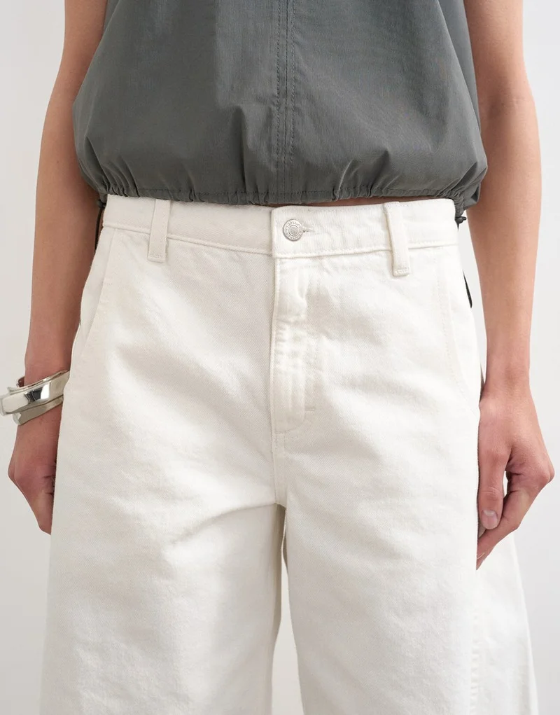 Topshop  Denim Barrel Jort Wh for Women | Best Price UAE
