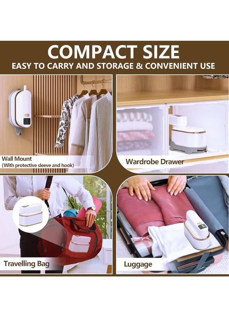 Garment Steamer，Steamer Iron，Handheld Size Portable Fabric Clothing Steamers，Travel Steamer Iron for Clothes - 1200W,150ml Water Tank，3 Steam Levels Output，9S Fast Heat-up，LCD Screen ，Iron for Home,Travel - pzsku/Z99CB2160F631DADF75DAZ/45/_/1733886264/8a58224a-e3b4-48ce-8488-ec9e0bf017ac