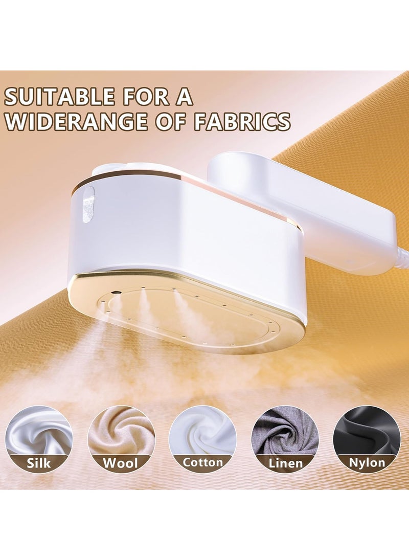KIIUMI Handheld Size Portable Fabric Clothing Steamers,Travel Steamer Iron for Clothes - 1200W,150ml Water Tank,3 Steam Levels Output,9S Fast Heat-up,LCD Screen Iron for Home,Travel - Image 5
