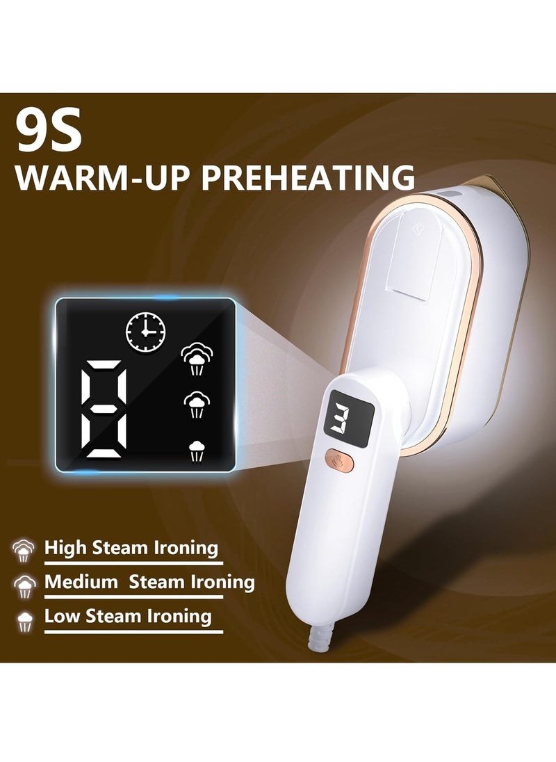 Garment Steamer，Steamer Iron，Handheld Size Portable Fabric Clothing Steamers，Travel Steamer Iron for Clothes - 1200W,150ml Water Tank，3 Steam Levels Output，9S Fast Heat-up，LCD Screen ，Iron for Home,Travel - pzsku/Z99CB2160F631DADF75DAZ/45/_/1733886315/ee773375-0f1a-4396-8fa1-65dc8f68bbea