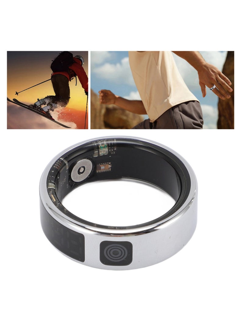 خاتم ذكي متعدد الوظائف بشاشة تعمل باللمس IP68 مقاوم للماء خاتم لياقة بدنية قابل للارتداء للدراجات #11 (القطر الداخلي 23 مم / 0.91 بوصة) - Image 5