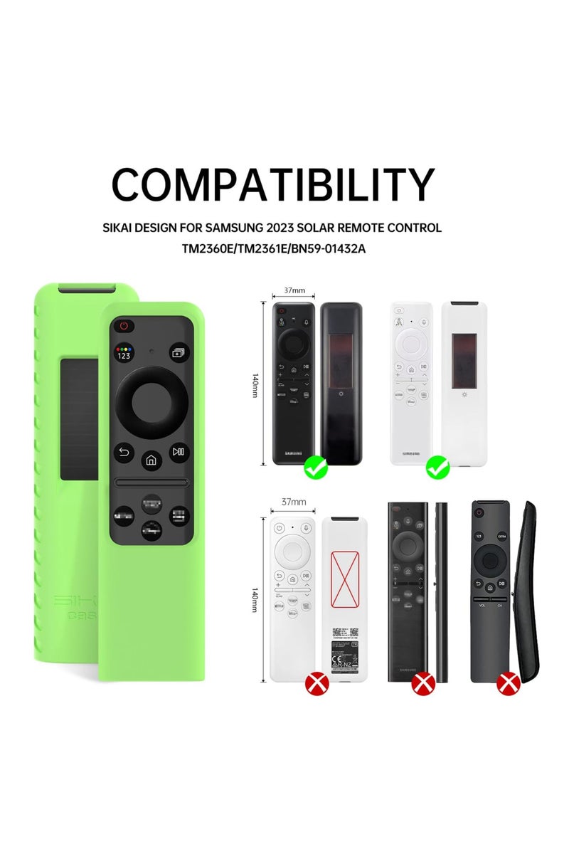 SIKAI CASE for Samsung Silicone Remote Cover Compatible with Samsung 2023,2024 TM2360E BN59 01432A TM2361E BN59 01455A Samsung Smart TV Remote Shockproof Dustproof Anit Lost with Lanyard - Image 2
