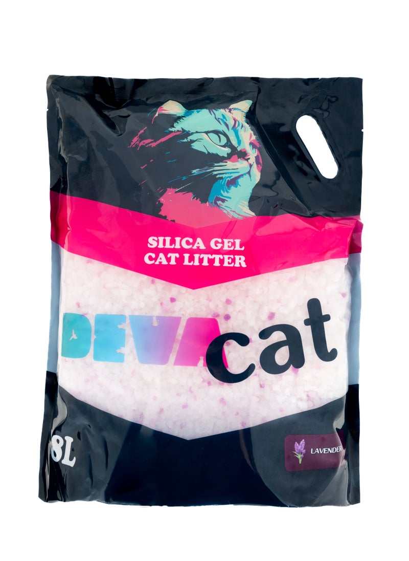 Deva Cat - Crystal Cat Litter 8L (3.4 KG) Lavender Devacat - Image 1