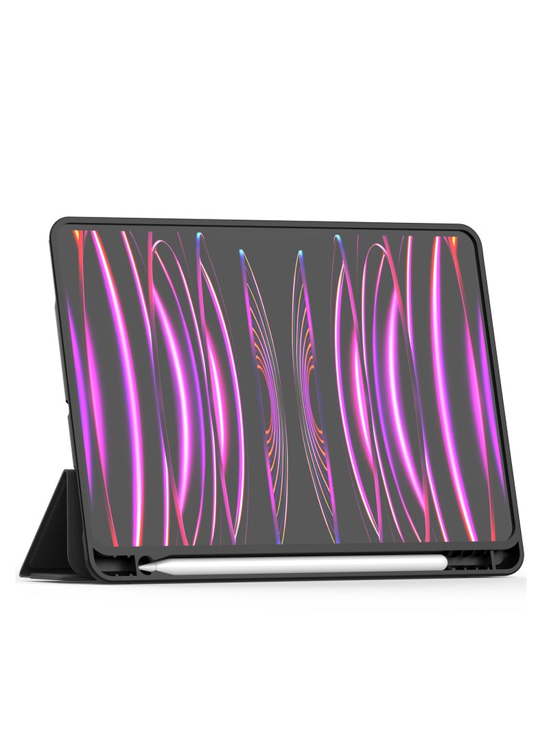 تيرا كفر ايباد تيرا لجهاز أبل ايباد 5/4/10.9 أير مع حامل قلم ذكي غطاء ذكي رفيع بمسند قماش اسود - Image 2