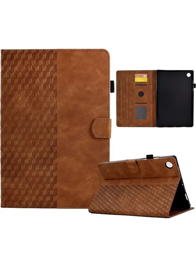 Brown PU Leather Case For Tab A9 Plus 11 Inch 2023 With Multi Angle Stand Auto Sleep Wake - Image 3