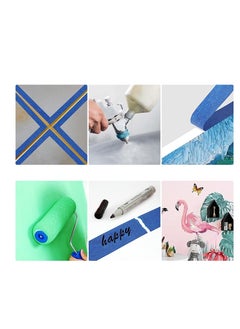 Y&D 5 Rolls Blue Painters Masking Tape Painting and Decorating Multisurface Professional DIY Use Crafts Body Spraying  - Image 5